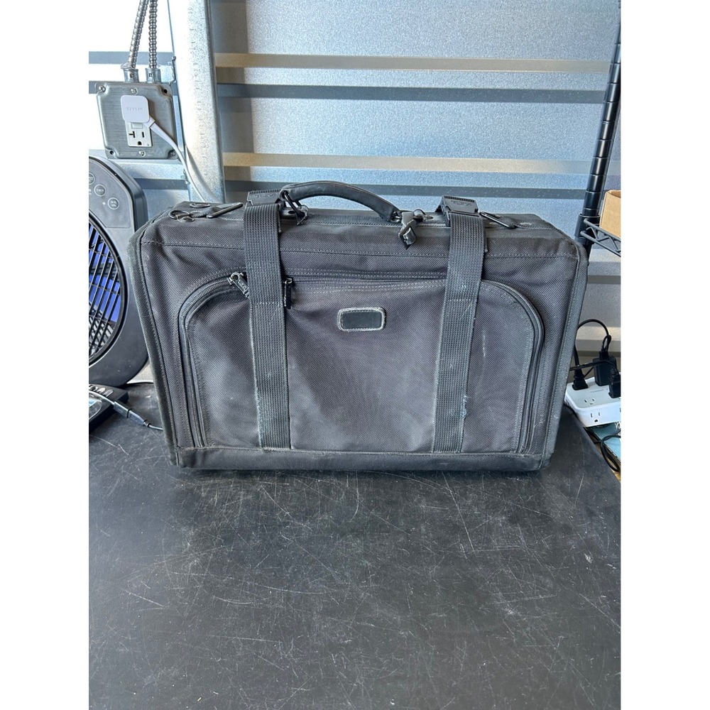 Tumi Briefcase Mens Black Ballistic Nylon Business Travel Laptop Bag Made in USA